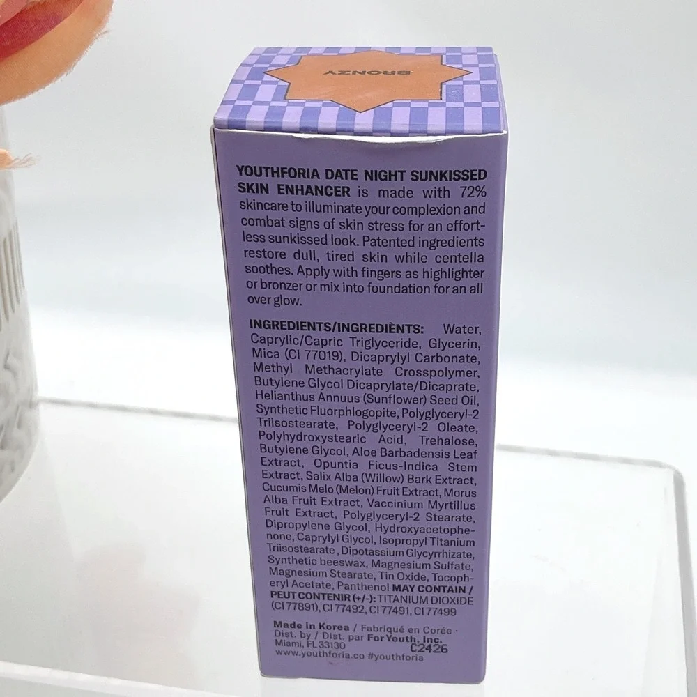 Youthforia Date Night Sunkissed Liquid Skin Enhancer Bronzy 15mL Bronzing Drops‎